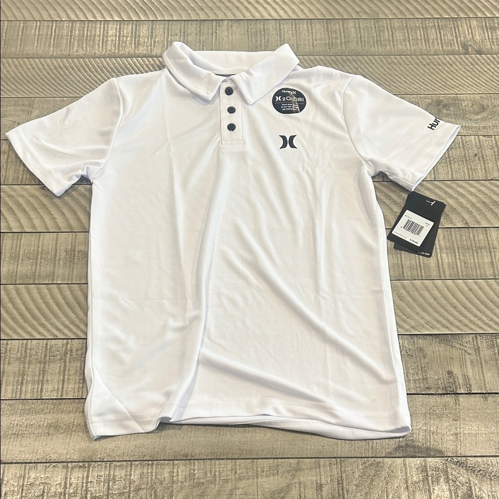 Hurley Kids Classic White Polo Shirt